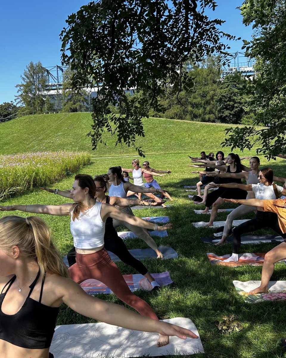 Yoga in the park